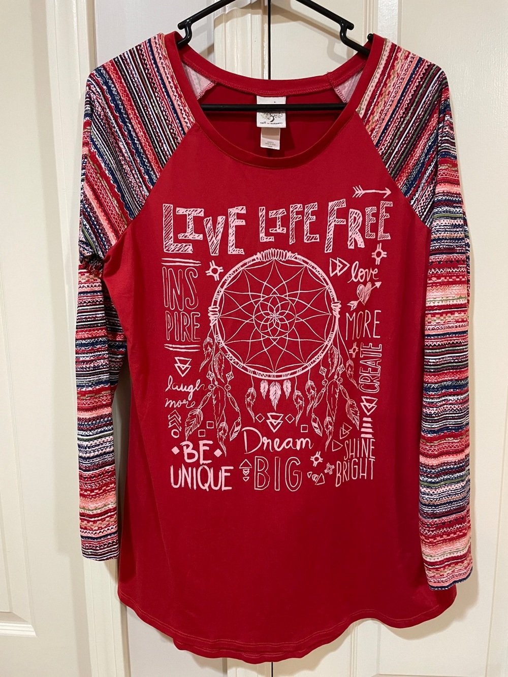 Self ♥️esteem Graphic Dreamcatcher Long-Sleeve Top L